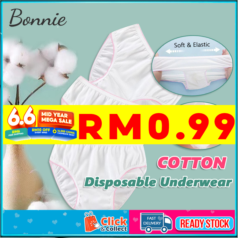 [LATEST] Disposable Panties Maternity Travel Panty Underwear / Seluar
