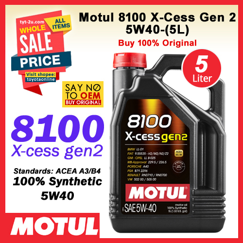 Motul 8100 X Cess Gen2 5w40 Flacone Da 1 Lt - Lubrificanti Oli