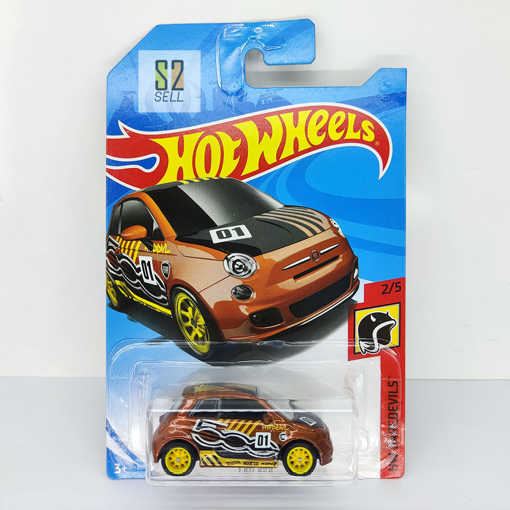 Hot Wheels Fiat 500 Super Treasure Hunts STH Super Treasure Hunt Orange