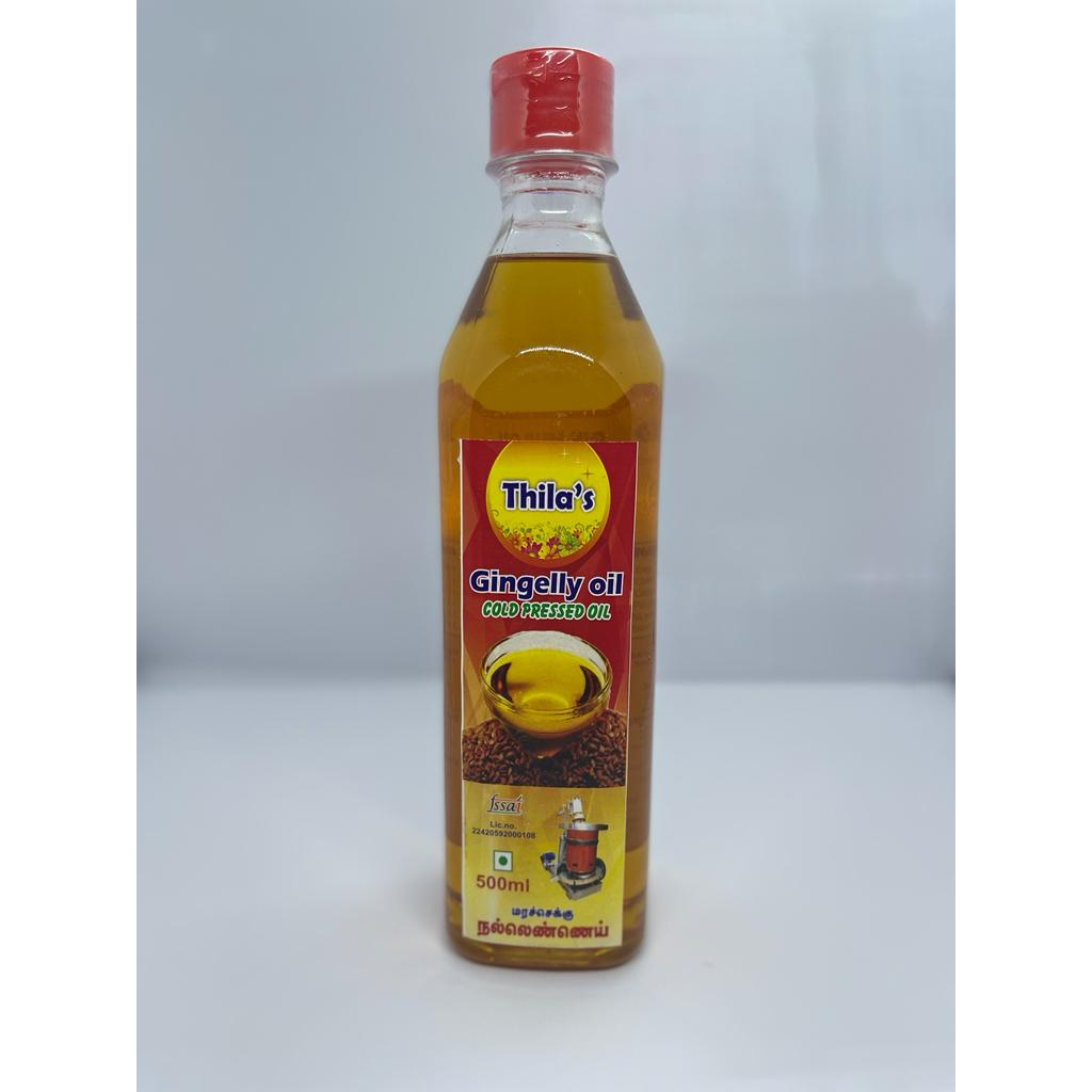 Thila's Premium Wood Pressed Sesame Oil 500ml (gingelly oil , nalla ...