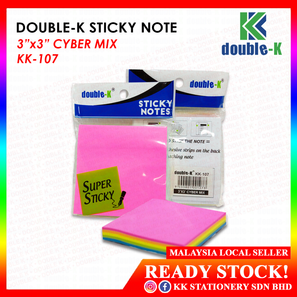Double-K Stick On Note KK-107 3
