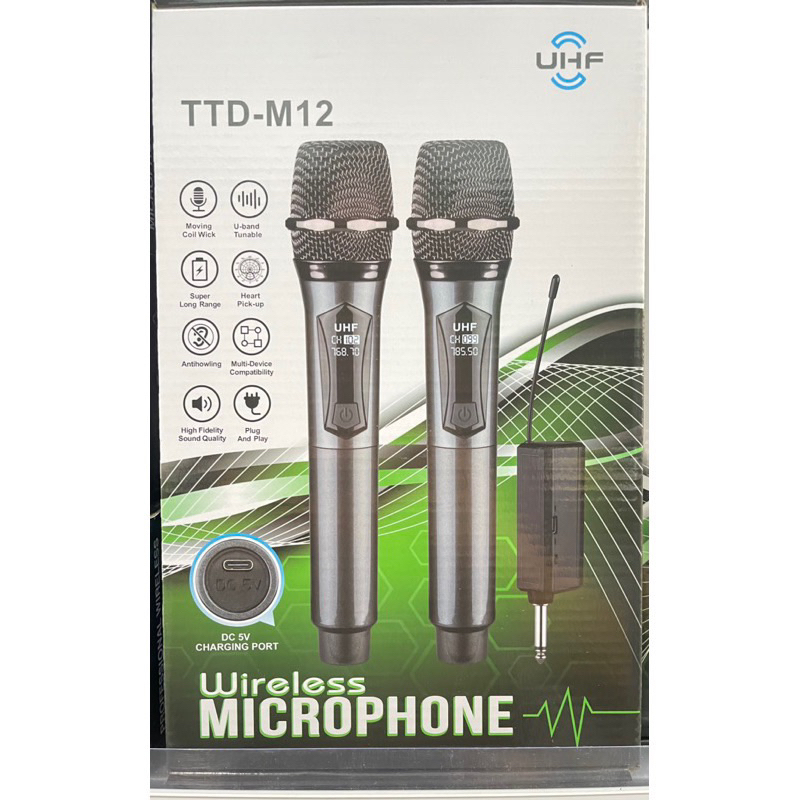 ORIGINAL WIRELESS MICROPHONE TTDM12 TTDM16 Double Wireless