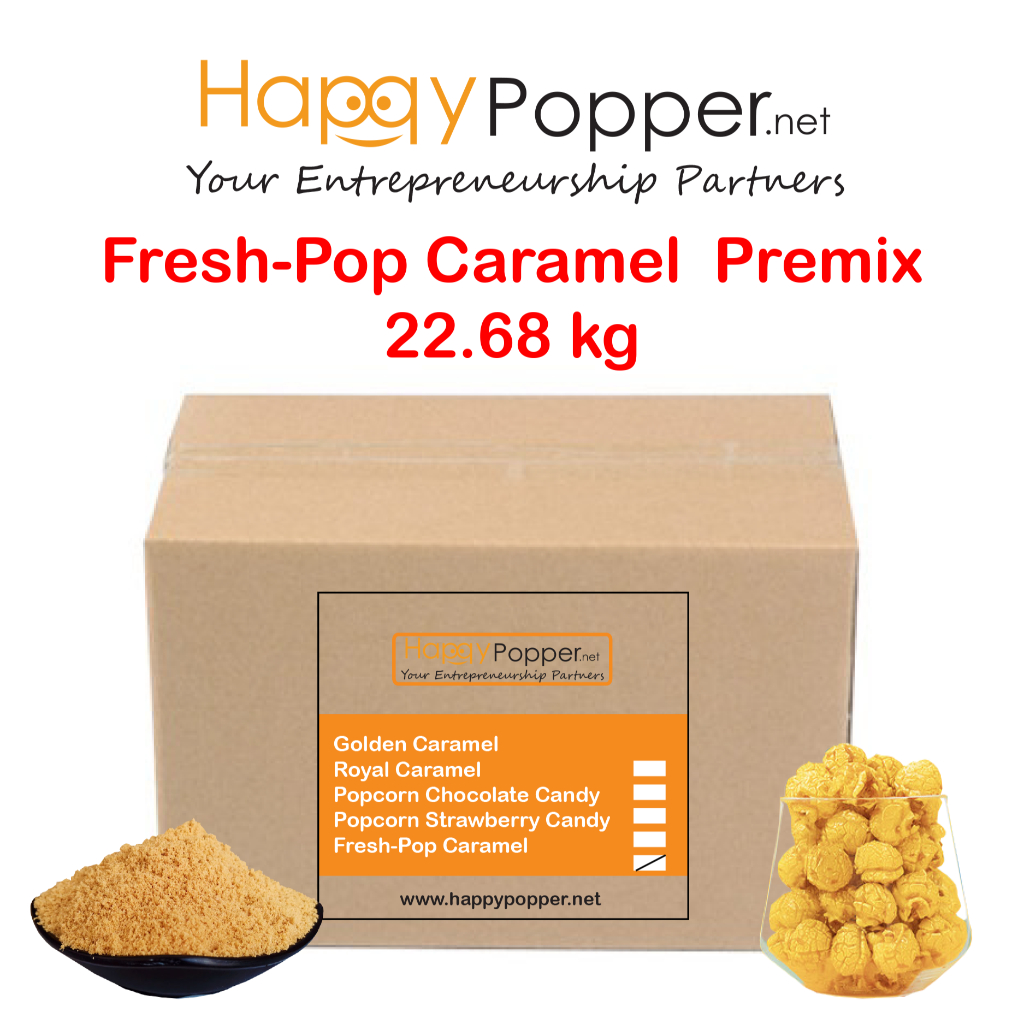 Happypopper Popcorn Fresh Pop Caramel Mix Sugar America Gula Pop corn