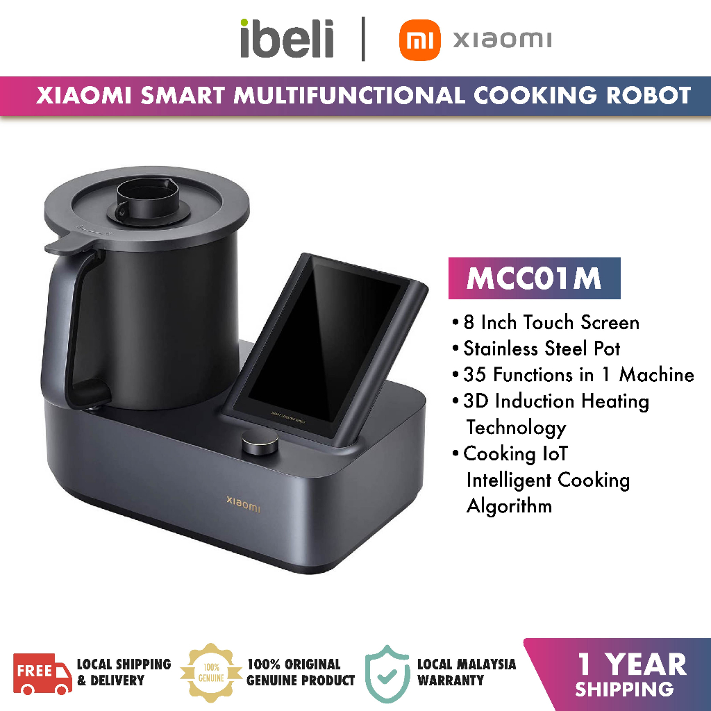 Xiaomi Smart Cooking Robot MCC01M Touchscreen 35 Stainless Steel ...