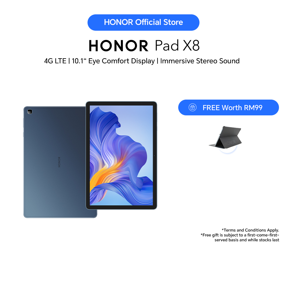 HONOR Pad X8 (64GB) 4G LTE Supported 4GB RAM + 64GB ROM MicroSD card up ...