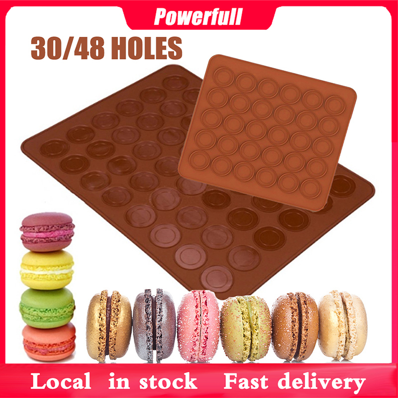 Hearts, Kitty & Teddy Macaron Silicone Baking Mat – Square Macaroon Mould Mold