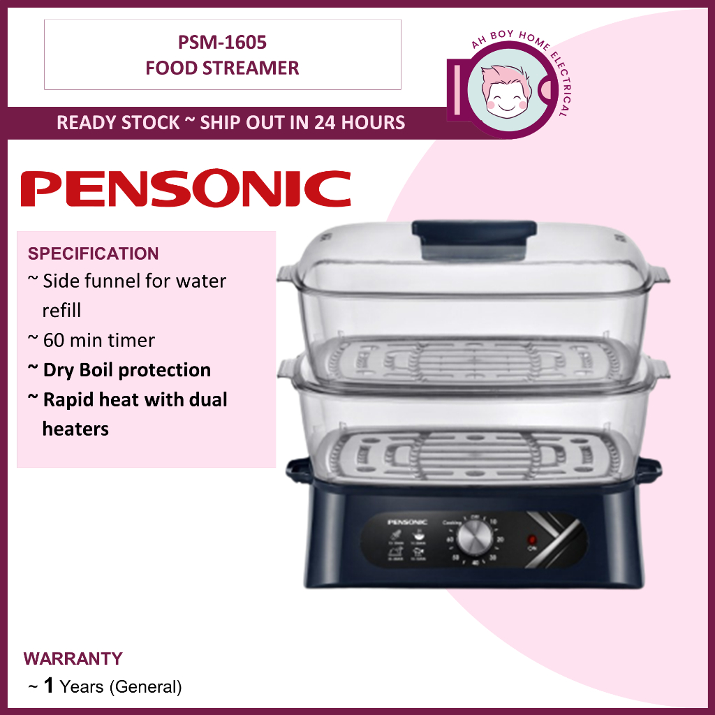 Pensonic 28L Electric Food Steamer ( PSM1605 / PSM1605 ) Shopee Malaysia