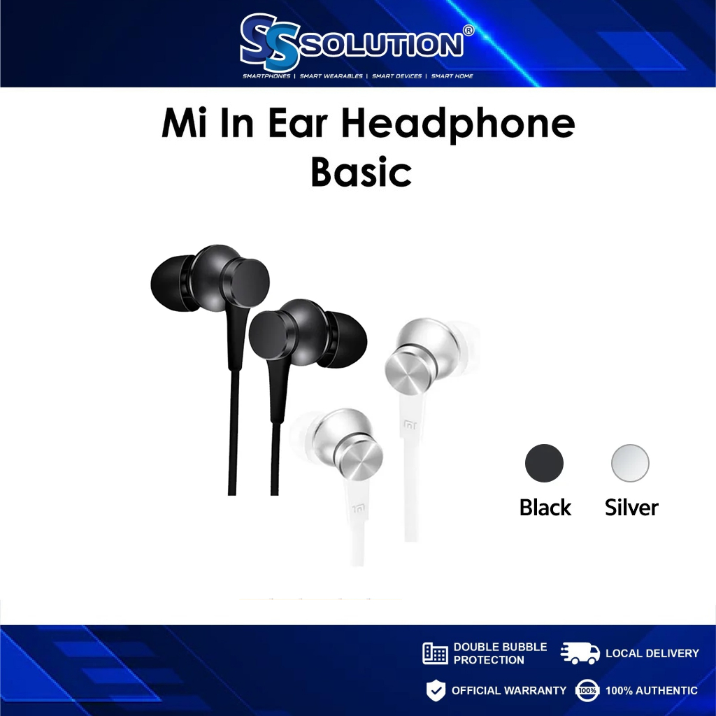 Xiaomi Mi In-Ear Headphones Basic l Sleek aluminum chamber l Tangle ...