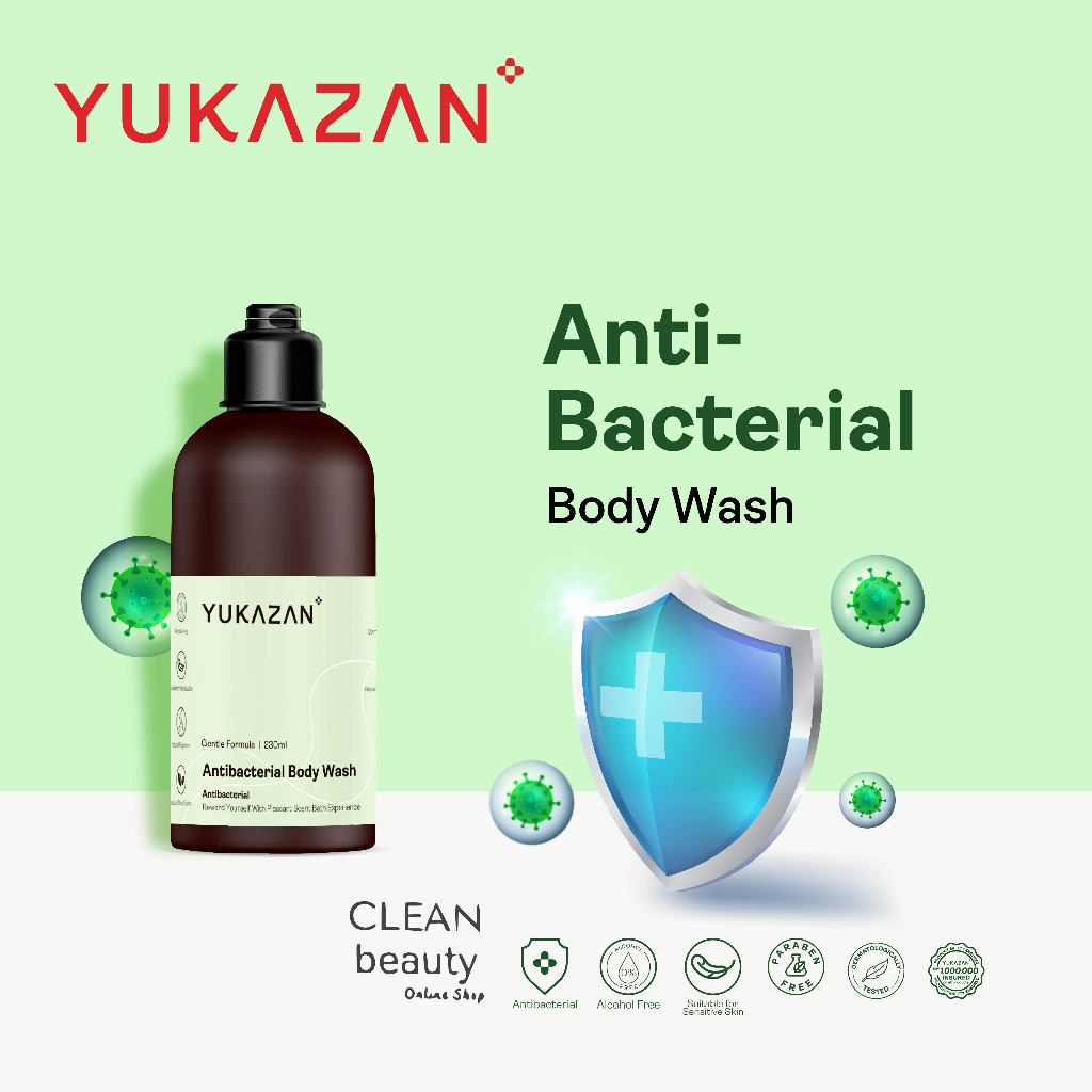 Yuka zan Antibacterial Body Wash 230ml (Ready Stock + 100 Original