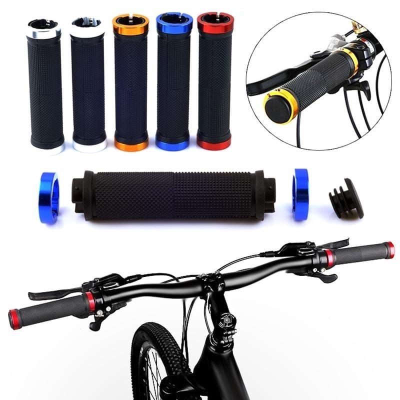 Cycle Handlebar Grips Bicycle Road Mountain Bike Handle Double Lock on