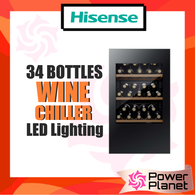 Hisense Wine Chiller RW32N4ATB (34 Bottles) Wine Cooler Shopee Malaysia