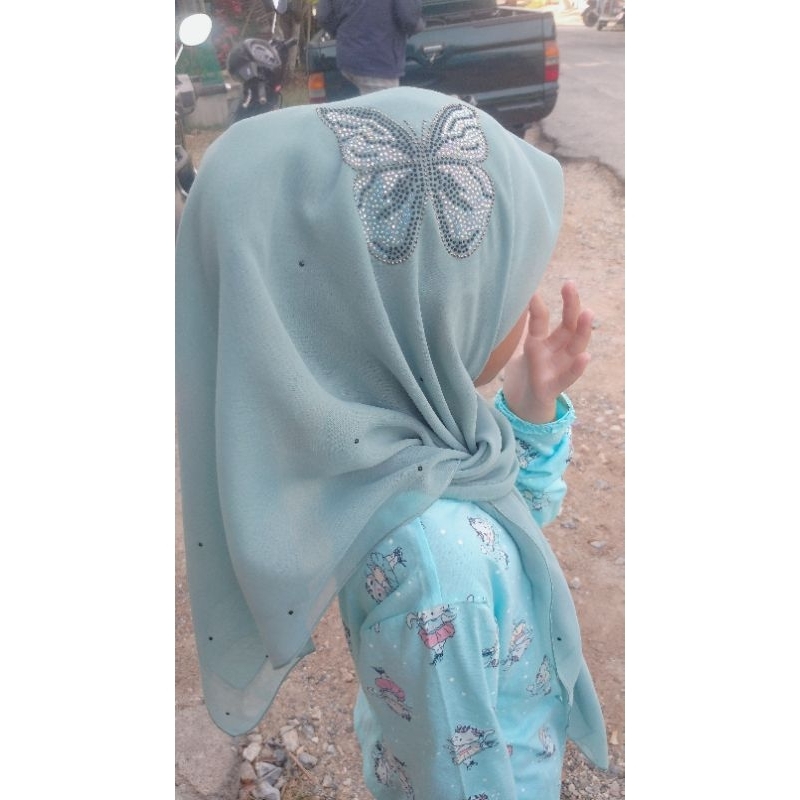 Bawal Budak corak Rama-rama🦋🦋Bawal Cotton PREMIUM | Shopee Malaysia