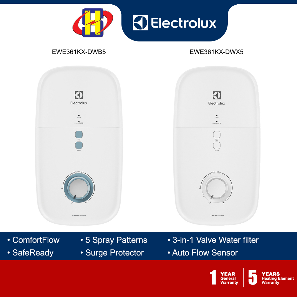 Electrolux Instant Water Heater (NonPump) ComfortFlow™ 500 EWE361KX