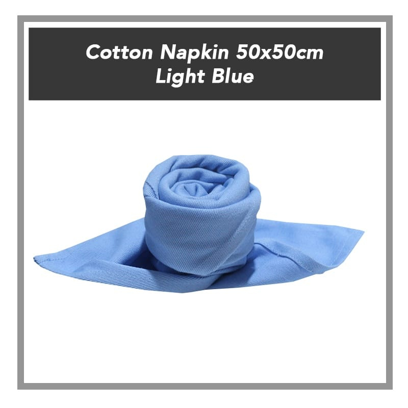 1pc Thick Tebal Pure Cotton Plain Table Napkin Cloth Dinner Banquet Cup