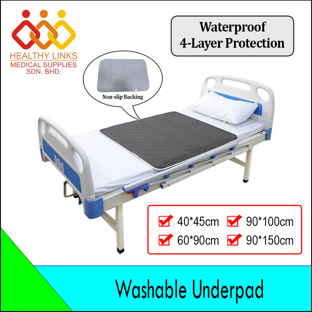 Waterproof Bed Sheet Mattress Protector Absorbent Incontinence Pad