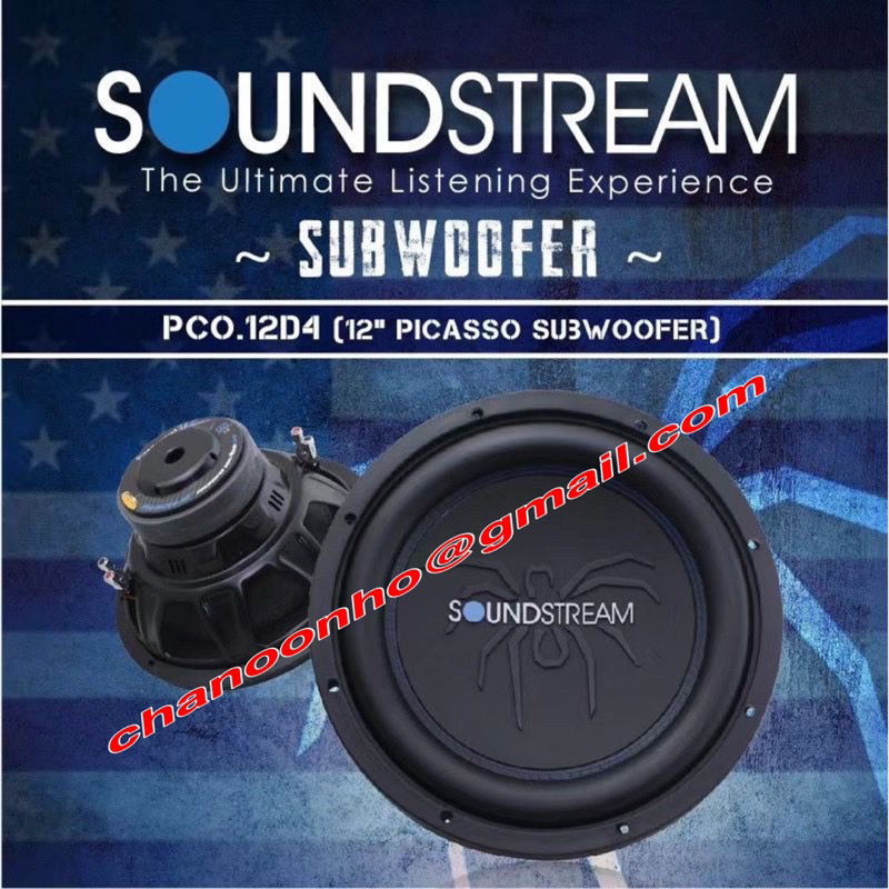 SOUNDSTREAM PCO12D4 Picasso Series 700W Double Voice Coil 12