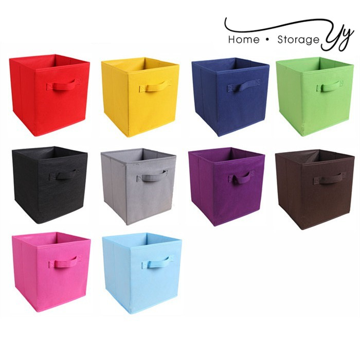 Johor Seller || Foldable Non Woven Storage Box Home Office Bedroom ...