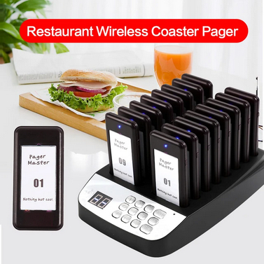 Restaurant Pager Wireless Calling System | 16 Pagers | Pager Queue ...