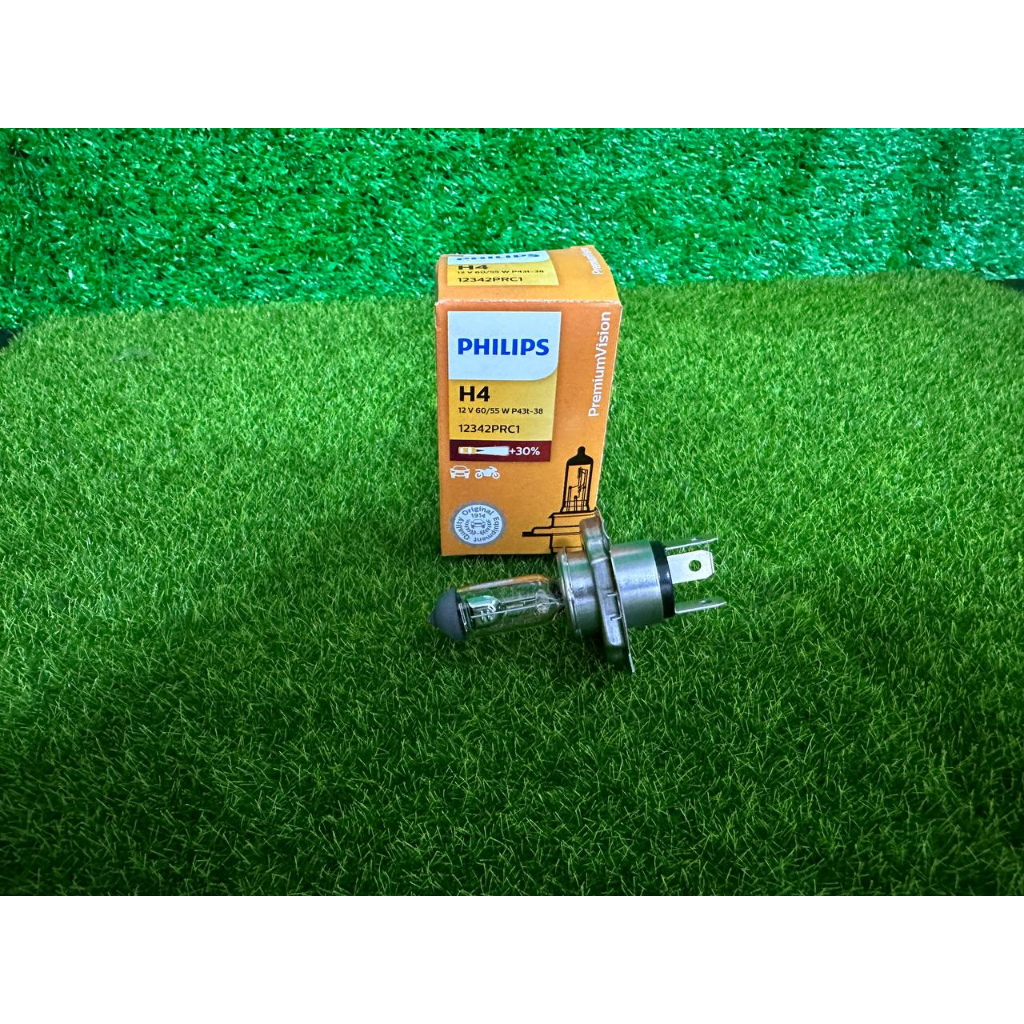 PHILIPS AUTO LIGHTING(12342-PR) 12V H4 60/50W P43t-38 PREMIUM VISION ...