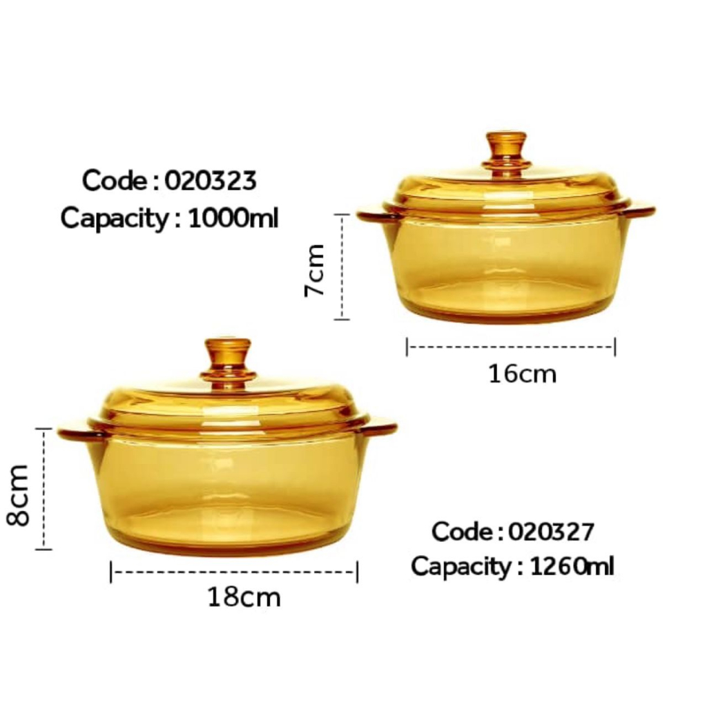 Heat Resistant Glass Casserole Saucepan Clear Glass Casserole Shopee