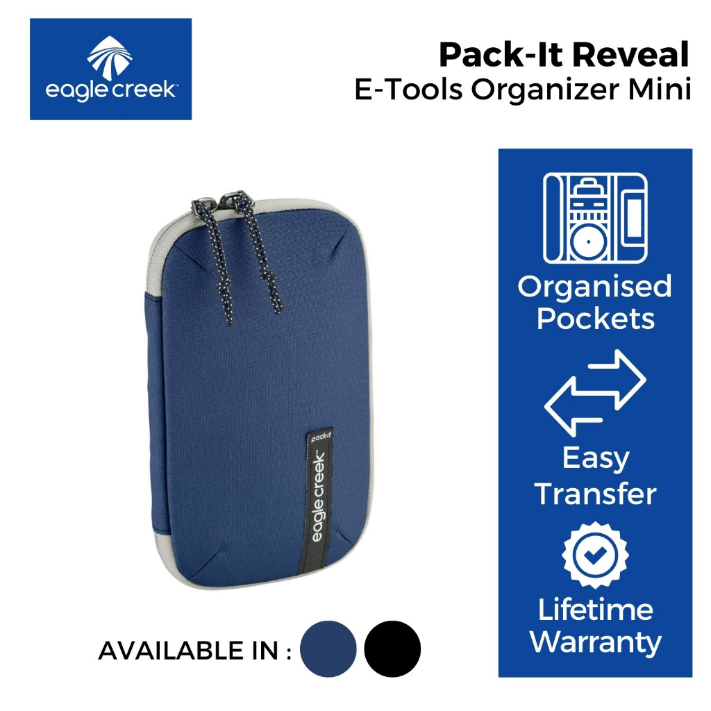 Eagle Creek Pack-It Reveal E-Tools Organizer Mini | Shopee Malaysia