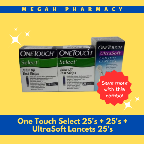 ONE TOUCH SELECT(test strips & lancets lanset) Shopee Malaysia