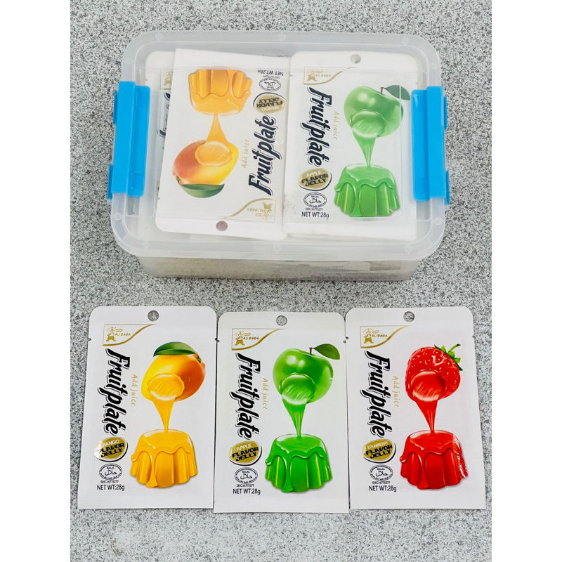 (28g x 40’s) Ali Baba Konjac Fruit Plate Add Juice Fruit Flavour Jelly