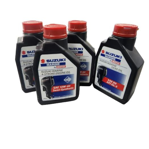 Suzuki Marine By Motul 4-Stroke Engine Oil SAE 10W-40 Semi-Synthetic ...