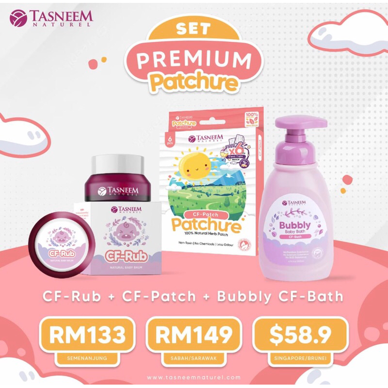 TASNEEM NATUREL | PATCHURE UNTUK BATUK, SELSEMA, COUGH RELIEF PATCH, CF ...