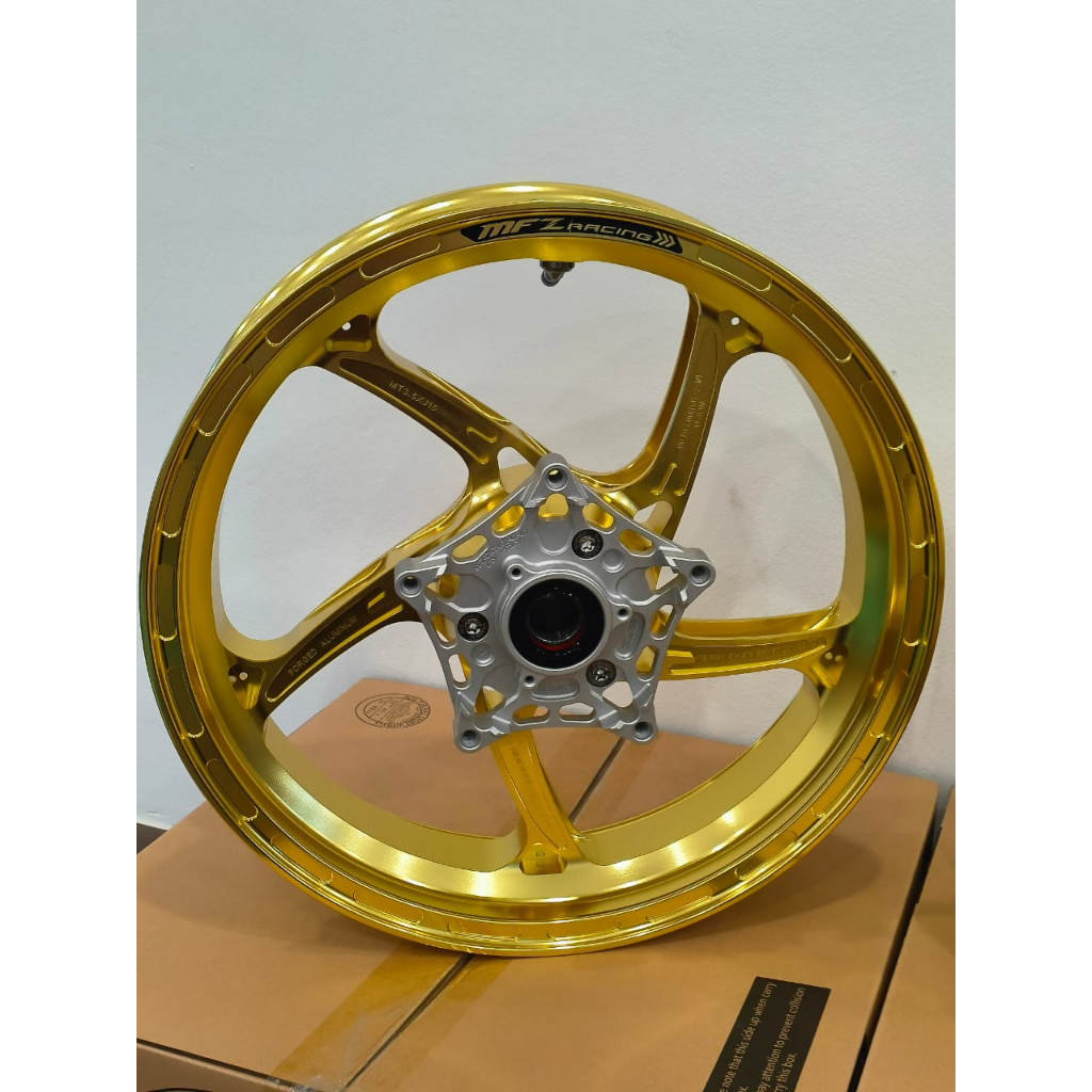 Original MFZ RACING XMAX Forged Sport Rim Aluminium Wheels GOLD COLOUR ...