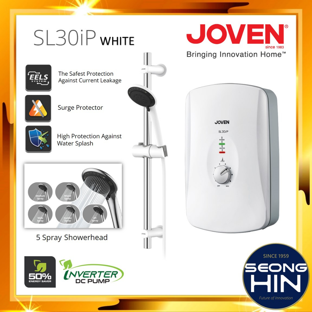 JOVEN SL30iP Instant Water Heater with DC PUMP Pemanas Air