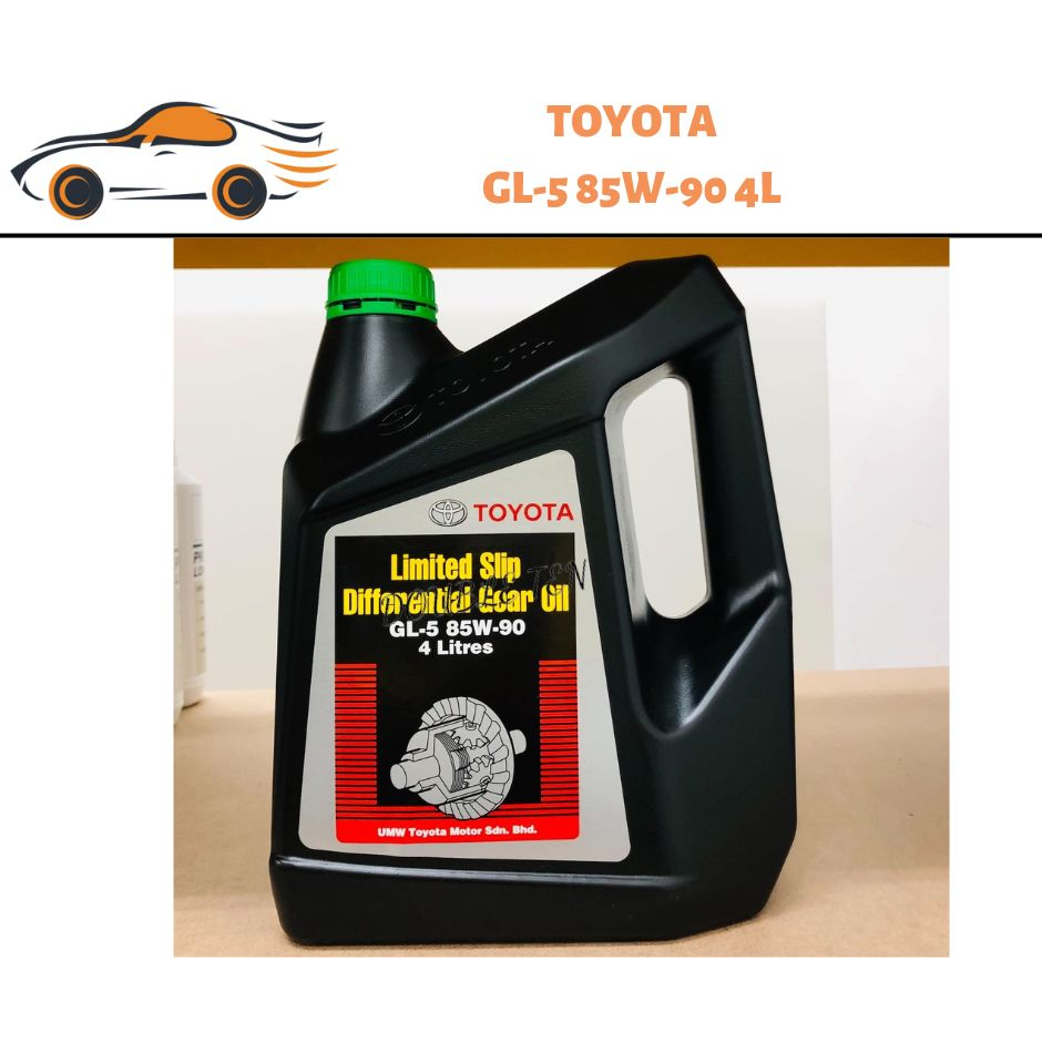 Toyota GL5 85W90 Limited Slip Differential Gear Oil 4L Shopee Malaysia