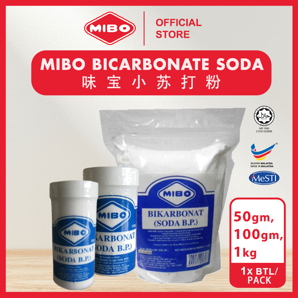 [Ready Stock] MIBO Bicarbonate Soda /Serbuk Penaik 50gm | Shopee Malaysia