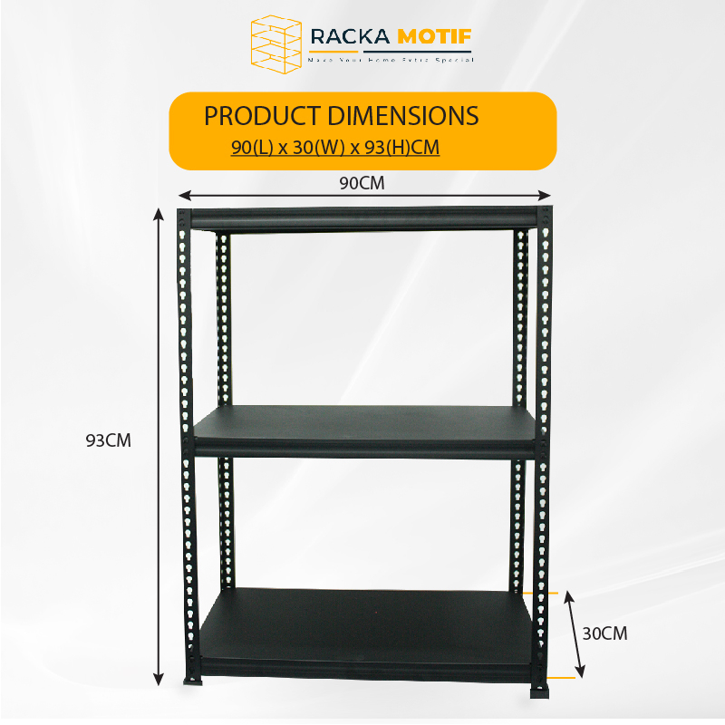 Rack A Motive Boltless Rack Texture Black Level 3 Boltless Rack Storage ...