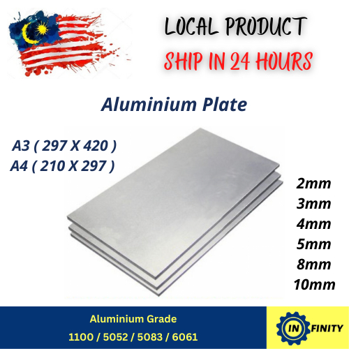 A3 A4 size Aluminium Plate Aluminium Sheet Alloy 1mm 2mm 3mm 4mm 5mm
