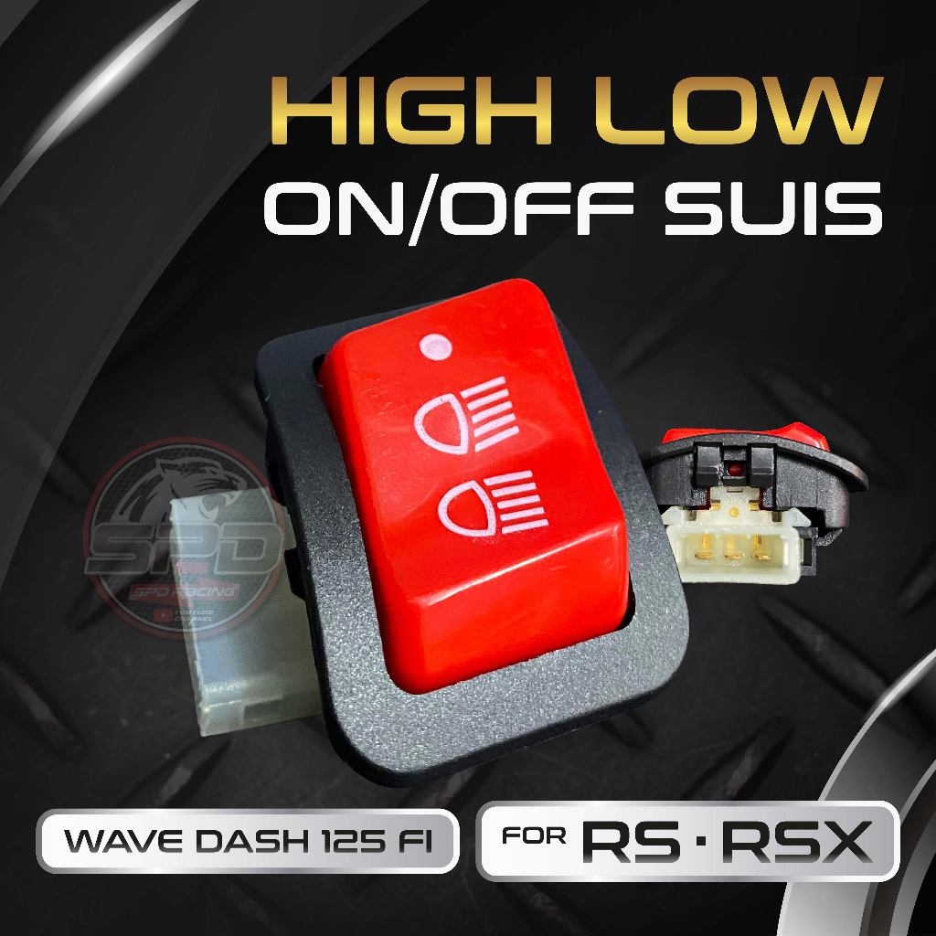 High Low On/Off Switch Suis Honda RS150 /RSX150/ Wave Dash 125 Fi ...