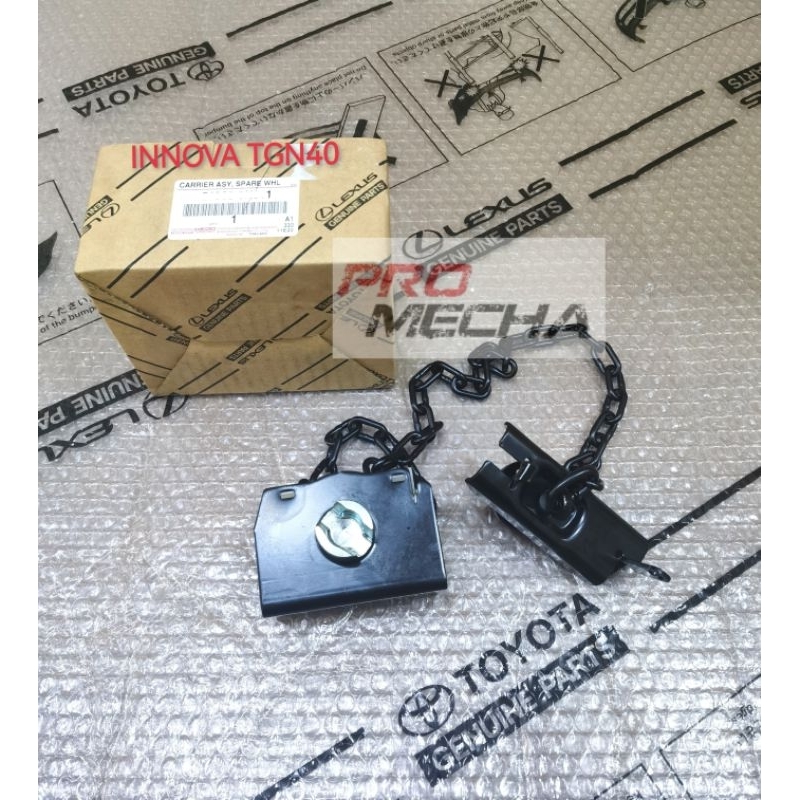 ORIGINAL TOYOTA INNOVA 2005~2015 TGN40 CARRIER SPARE WHEEL TYRE LOCK ...