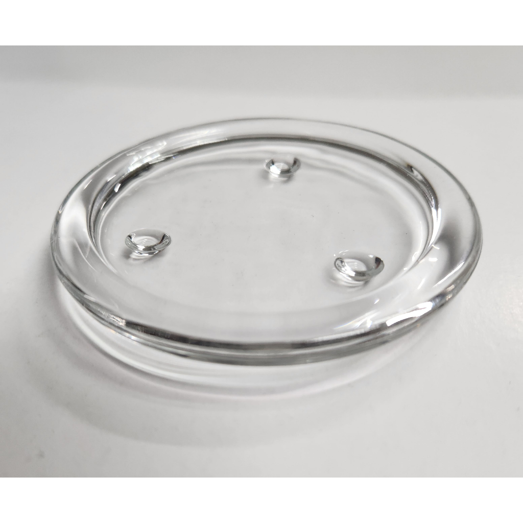 Clear Glass Candle Coaster Base Holder Shopee Malaysia