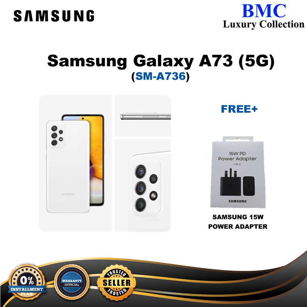 Samsung Galaxy A73 5G(8GB/256GB)(SM-A736B)(Samsung Malaysia)(WITH 15W ...