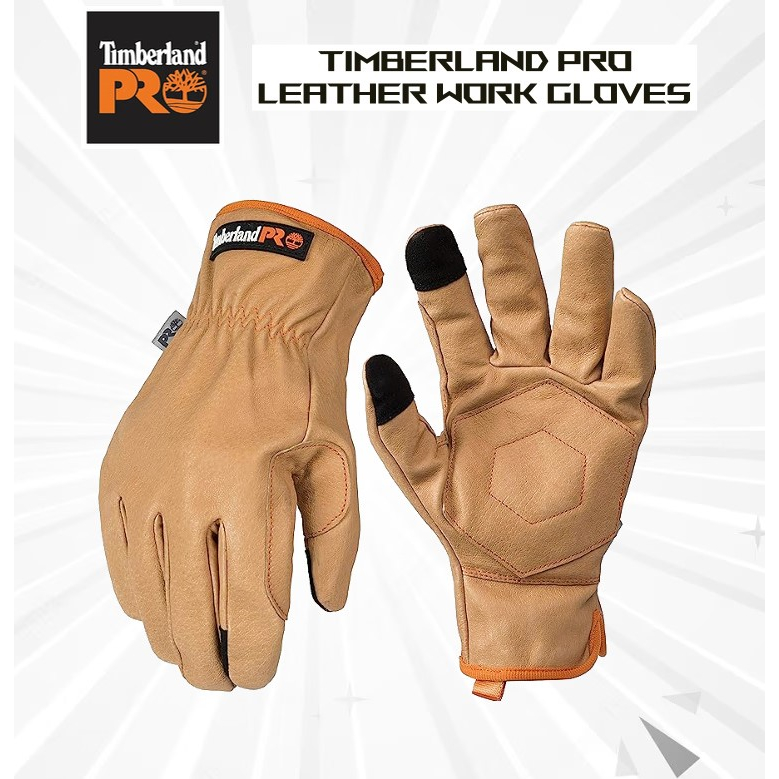 ORIGINAL Timberland Pro Men's Leather Work Gloves, 1 Pair (Ready Stock