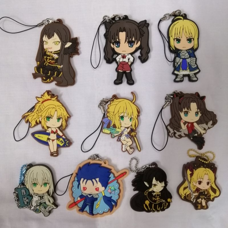 Fate / Grand Order JAPAN Banpresto BANDAI CARTOON ANIME RUBBER KEYCHAIN ...