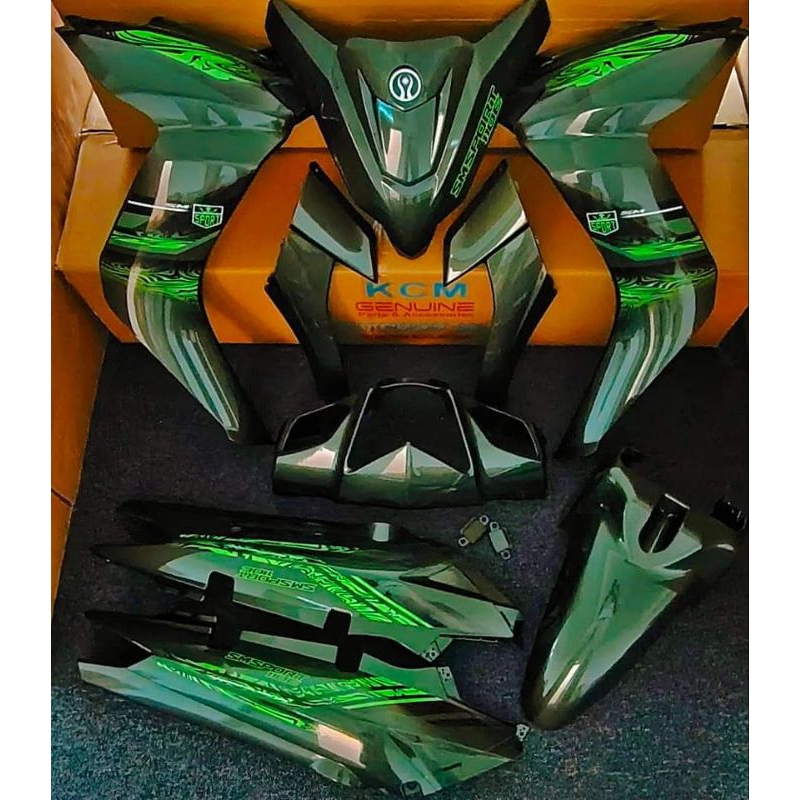 COVER SET SM SPORT 110E COVERSET HIJAU LUMUT | Shopee Malaysia