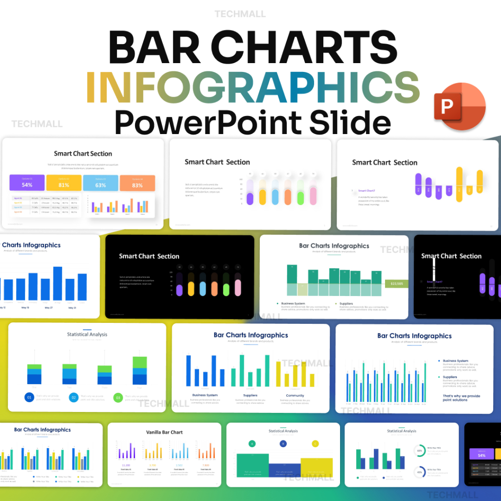 Bar Charts Infographics PowerPoint Presentation Template | Easy Edit ...