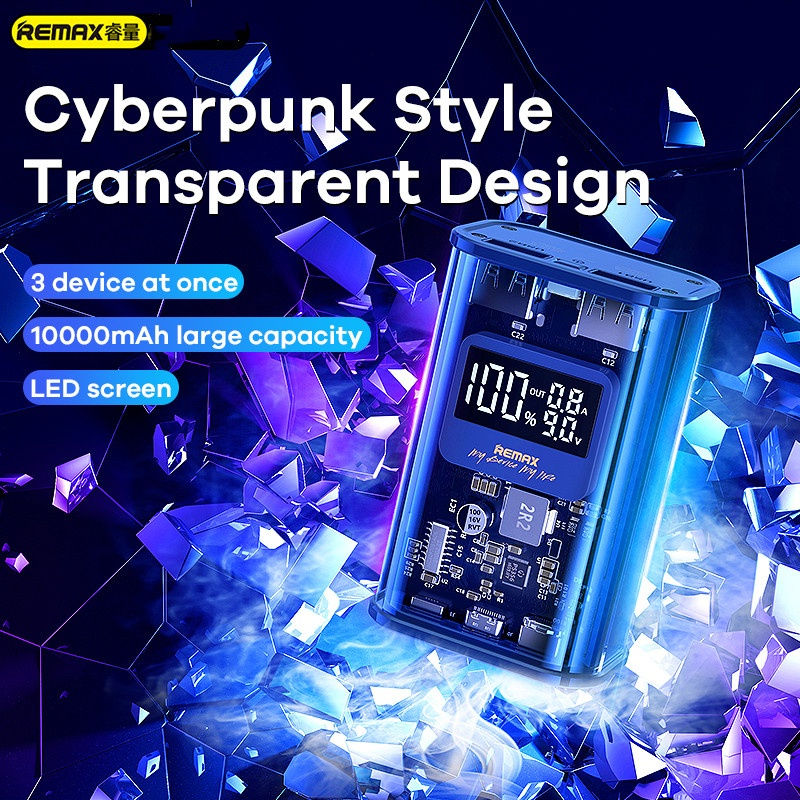 REMAX RPP-570 Transparent 5A PD 22.5W 10000mAh Powerbank / Super Fast ...