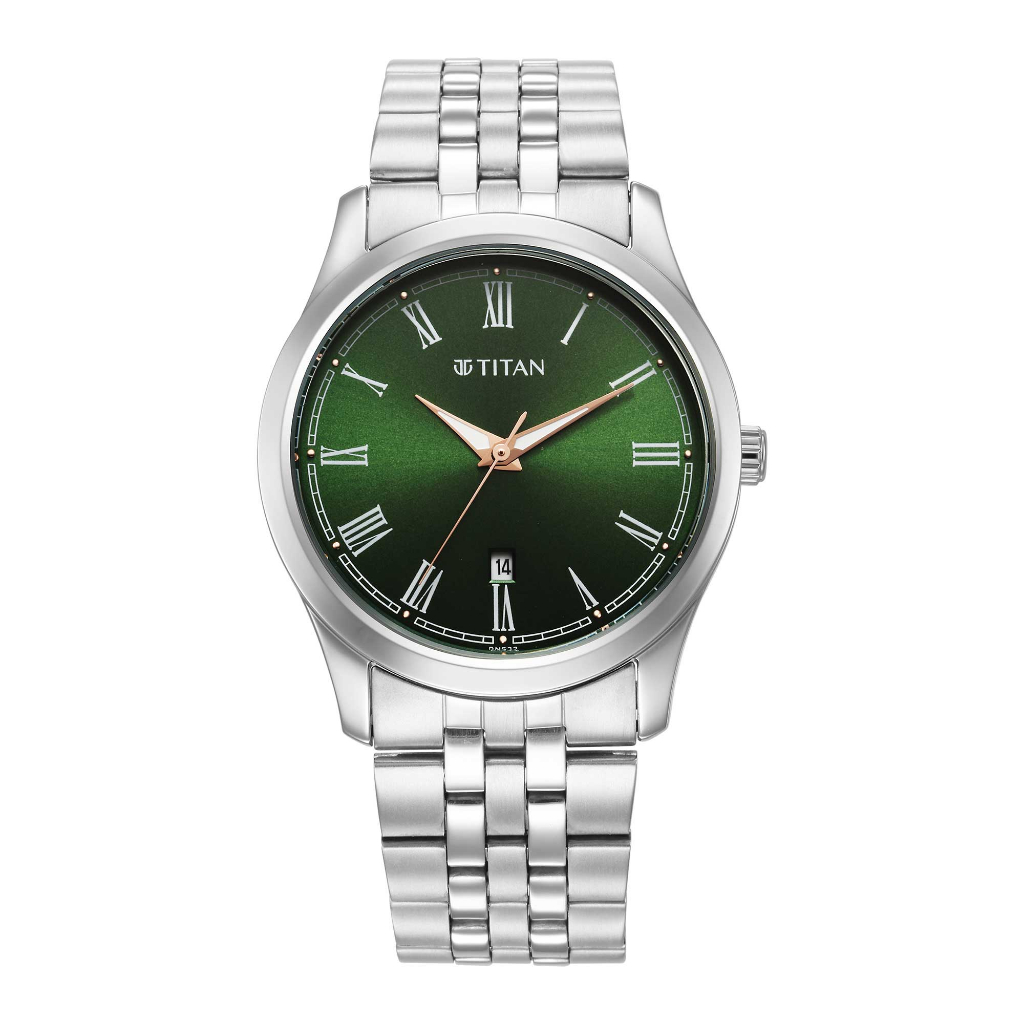 Titan watch green on sale dial