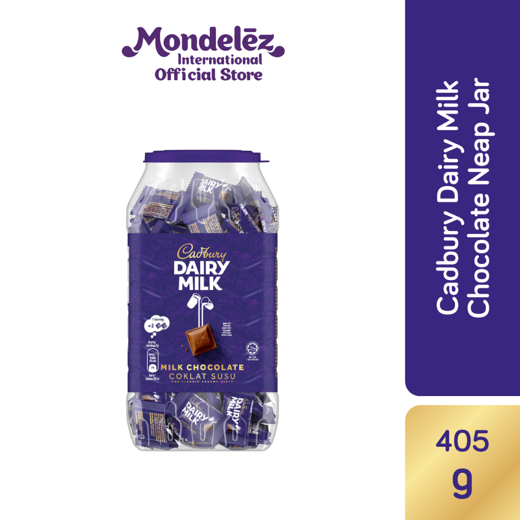 Cadbury Dairy Milk Chocolate Neap Jar (405g x 1/405g x 2) Shopee Malaysia