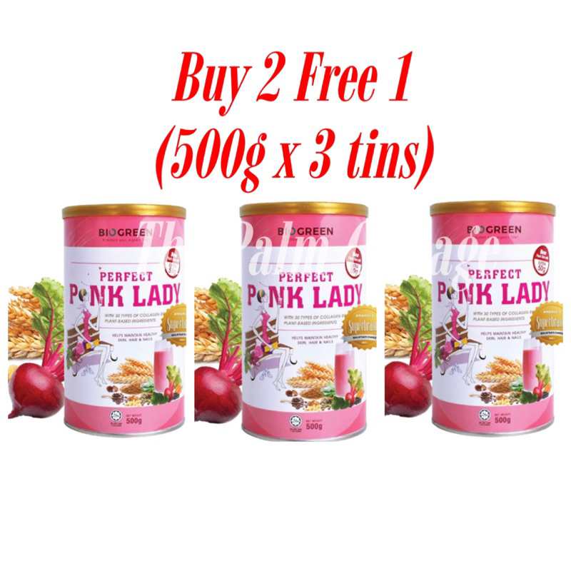 [BUY 2 FREE 1] Perfect Pink Lady Collagen Oatmilk 500g X 3 TINS ...