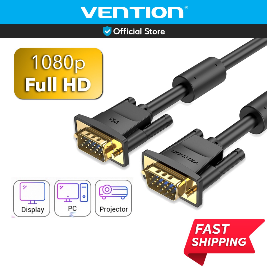 Vention VGA Cable Full HD 1080p Male to Male VGA PC Laptop Monitor TV