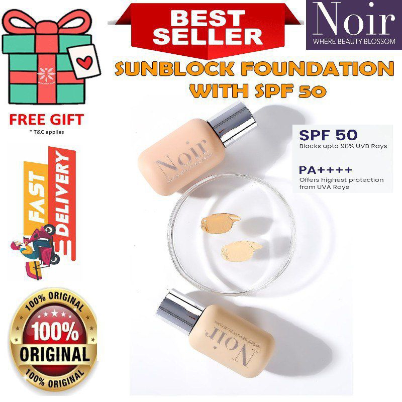 SUNBLOCK FOUNDATION SPF 50 NOIR ANTI JERAGAT | Shopee Malaysia