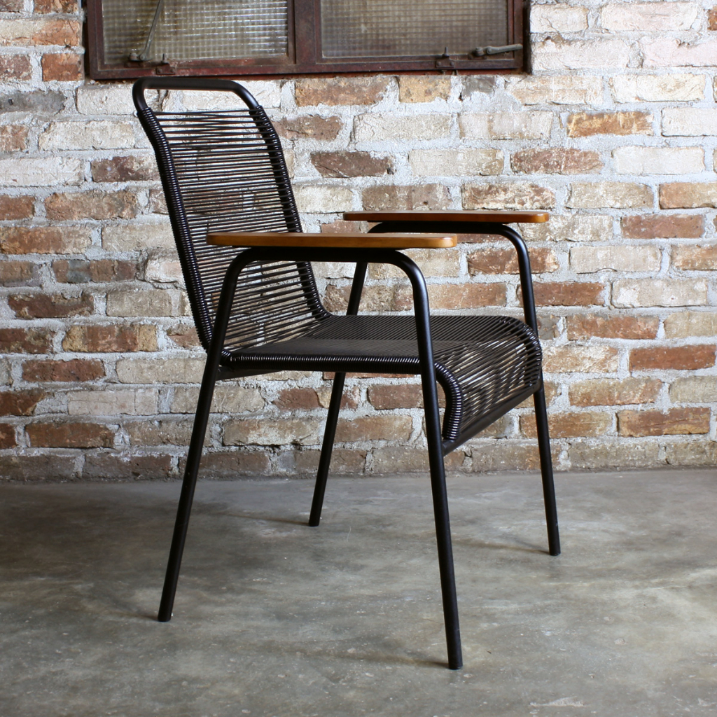 Dining Chair with Wooden Handle /Designer Chair /String Chair | Shopee ...